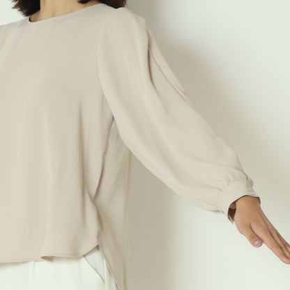 袖シアー切替ブラウス U2272H-25
