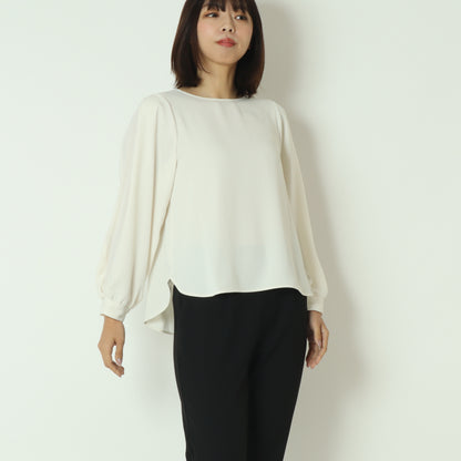 袖シアー切替ブラウス U2272H-25