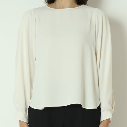 袖シアー切替ブラウス U2272H-25