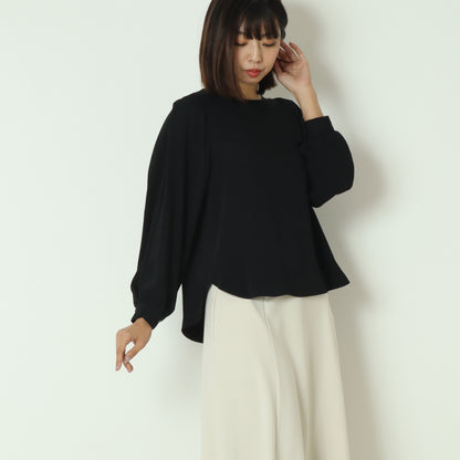 袖シアー切替ブラウス U2272H-25