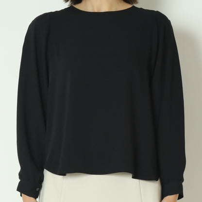 袖シアー切替ブラウス U2272H-25