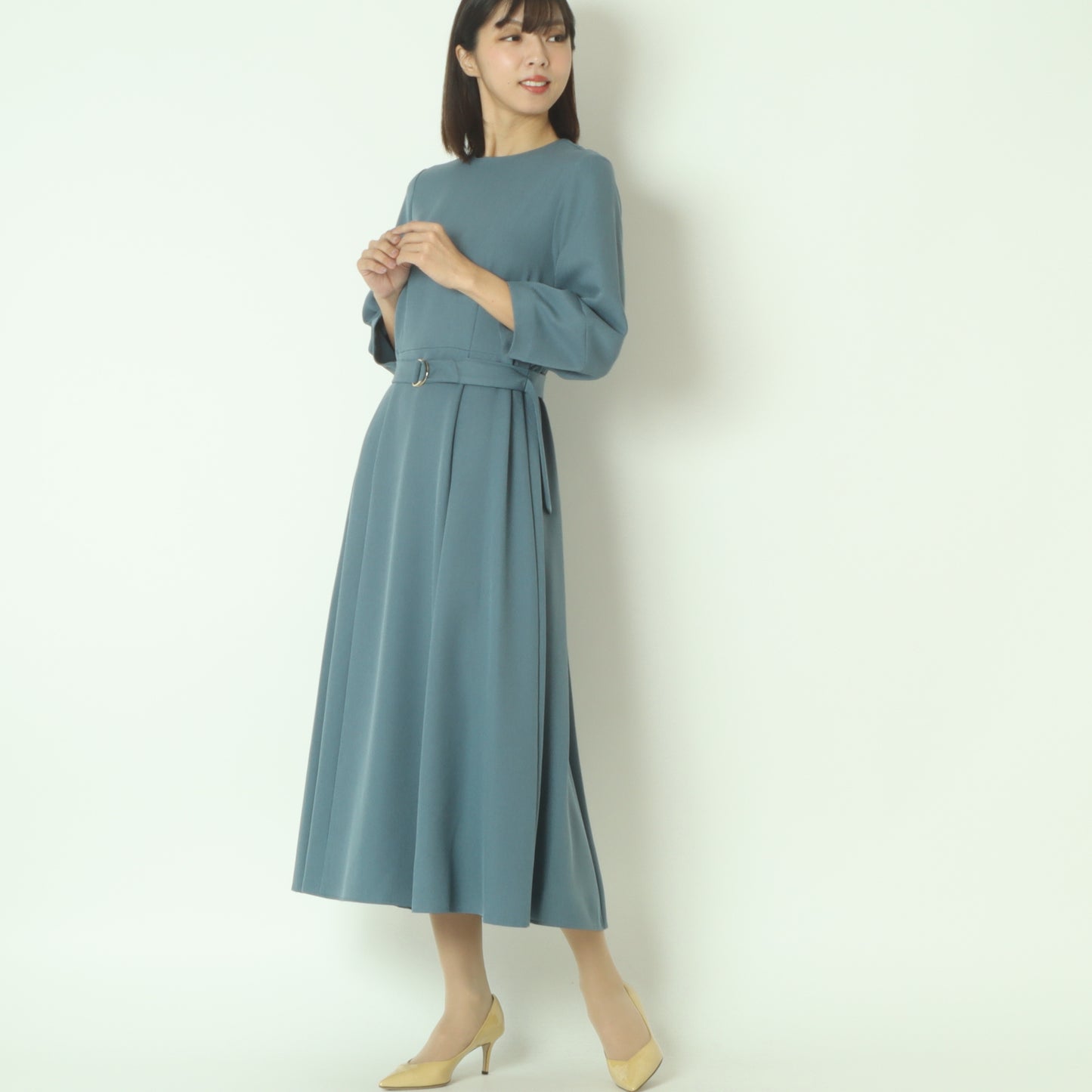 ランタンスリーブワンピース U2264H-25