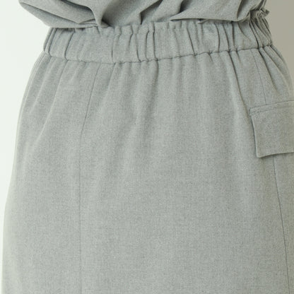 両面微起毛フラップ付タイトスカート  U2287H-25