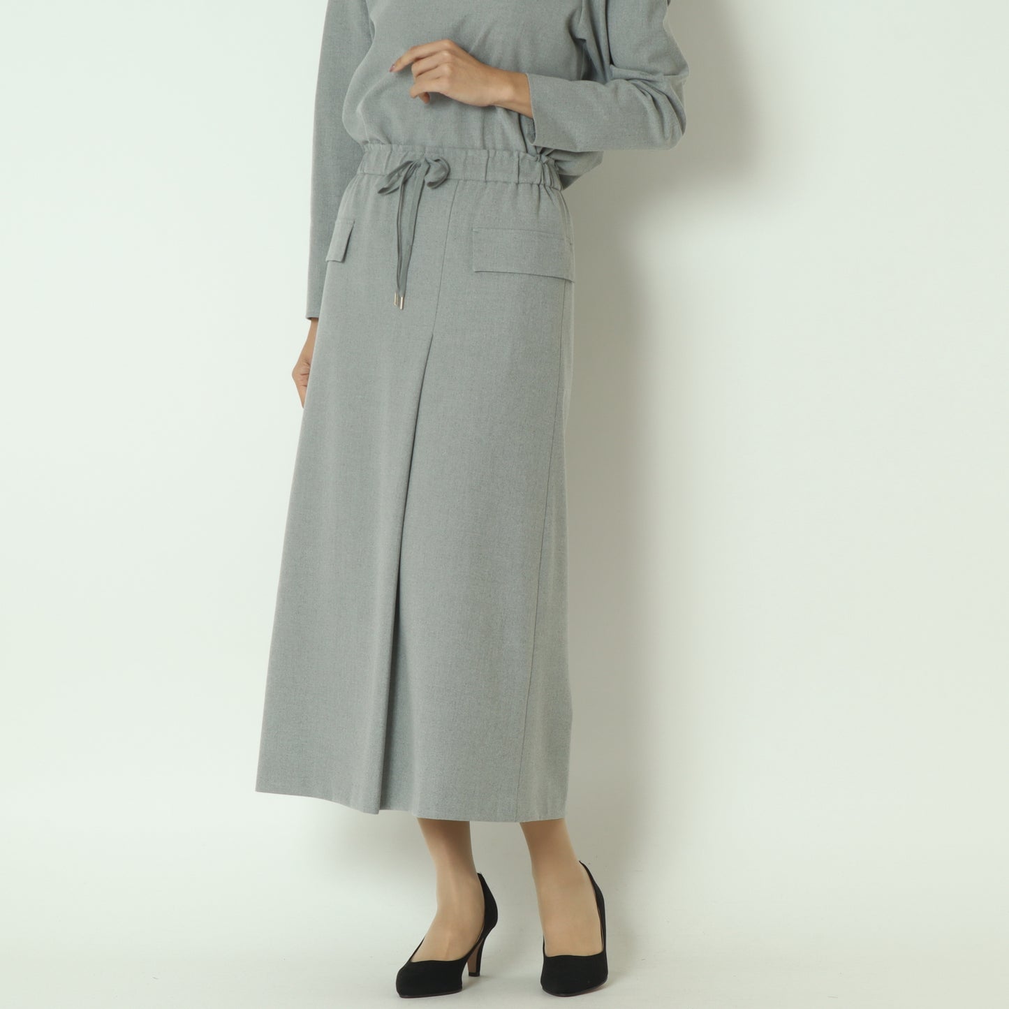 両面微起毛フラップ付タイトスカート  U2287H-25