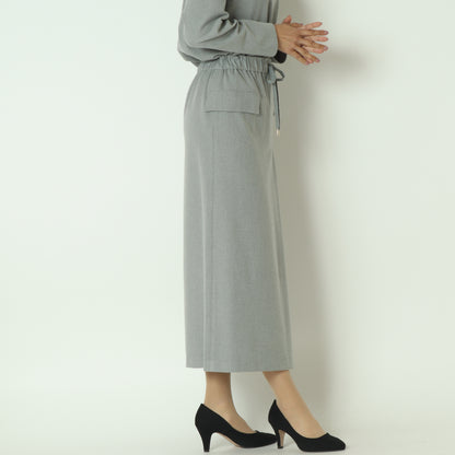 両面微起毛フラップ付タイトスカート  U2287H-25