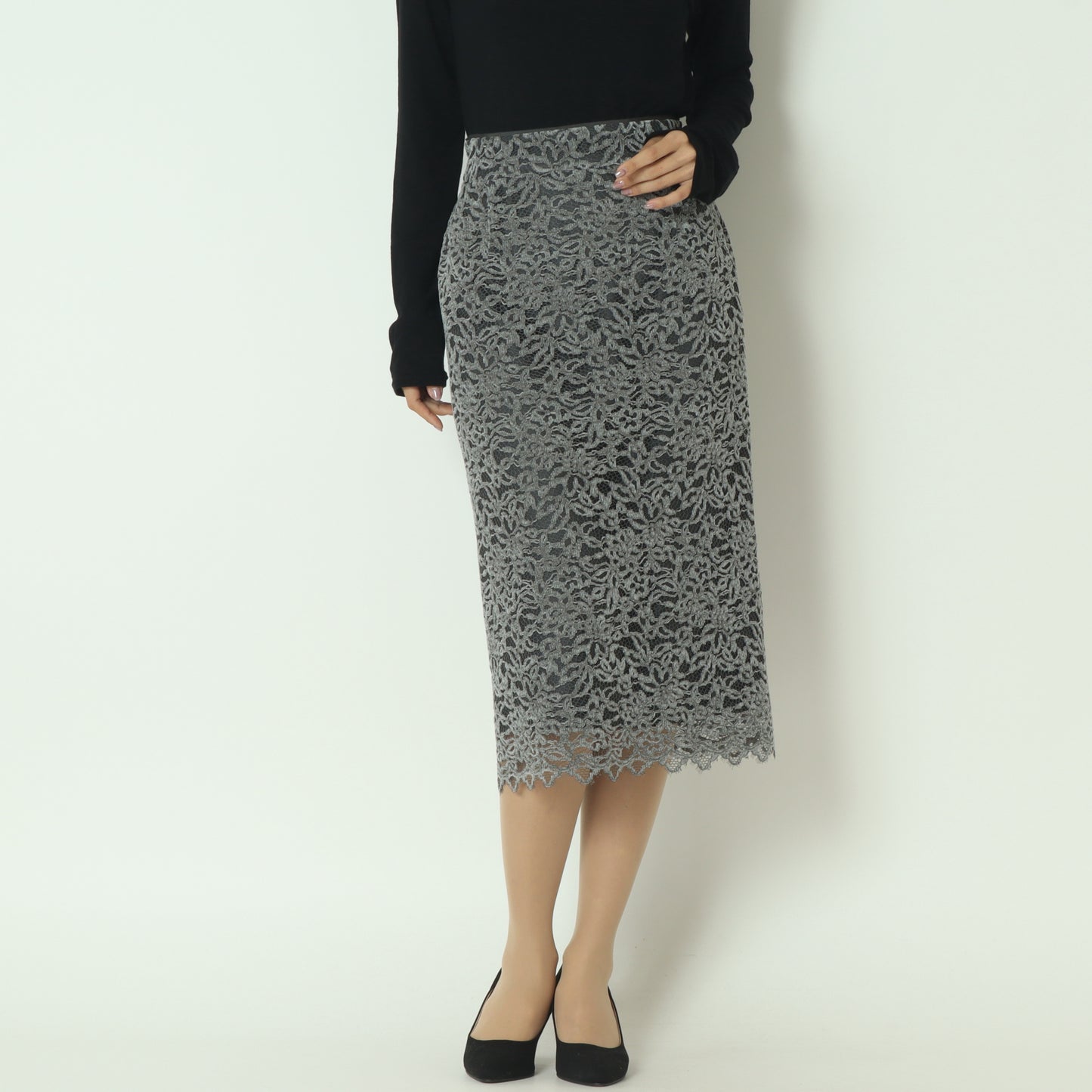 モールレースタイトスカート U2262H-25