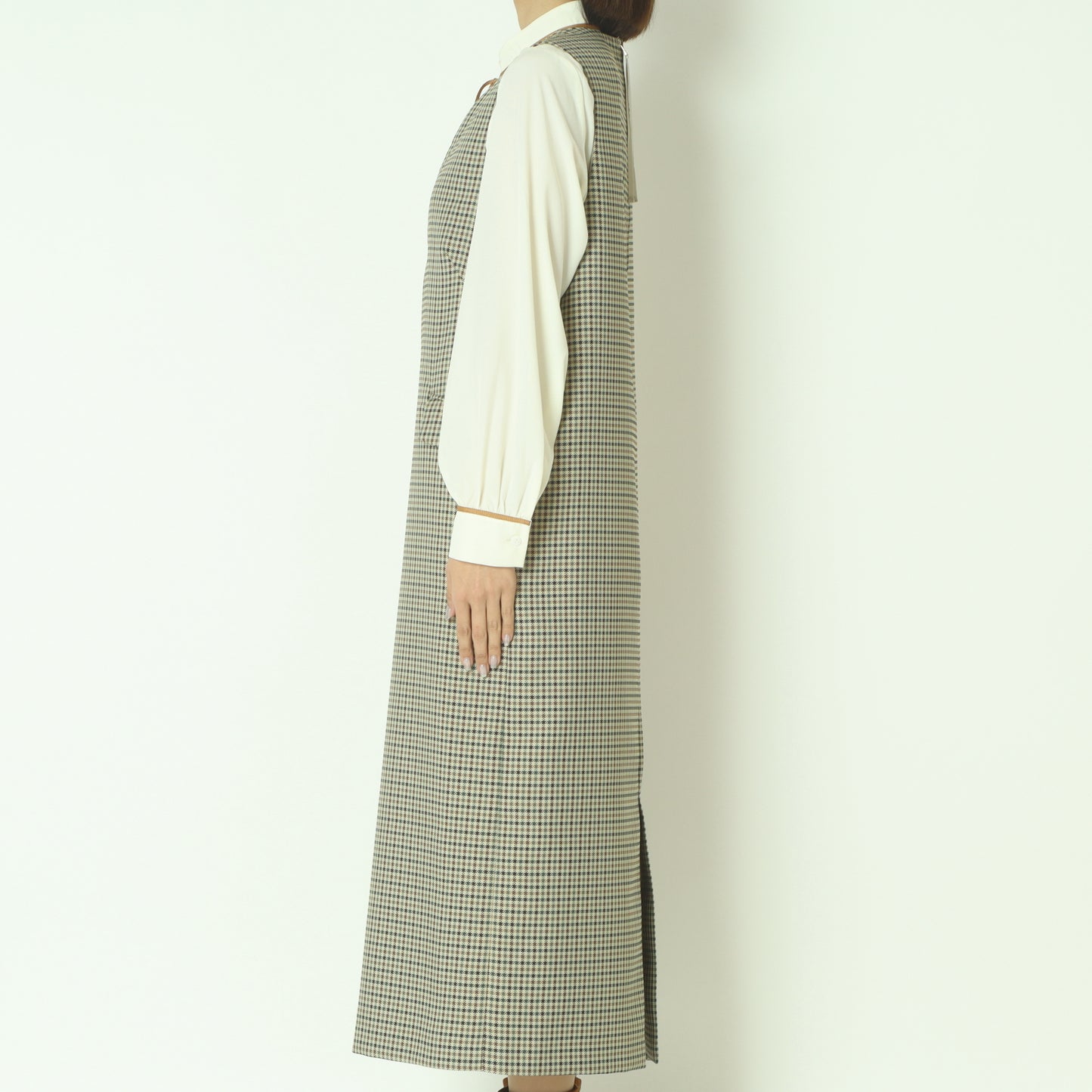 チェックジャンパースカート  U2284H-25