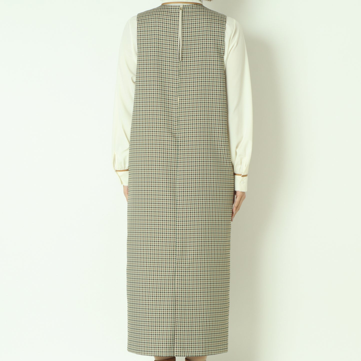 チェックジャンパースカート  U2284H-25