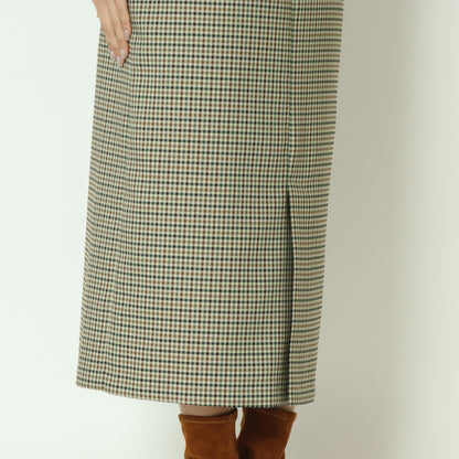チェックジャンパースカート  U2284H-25