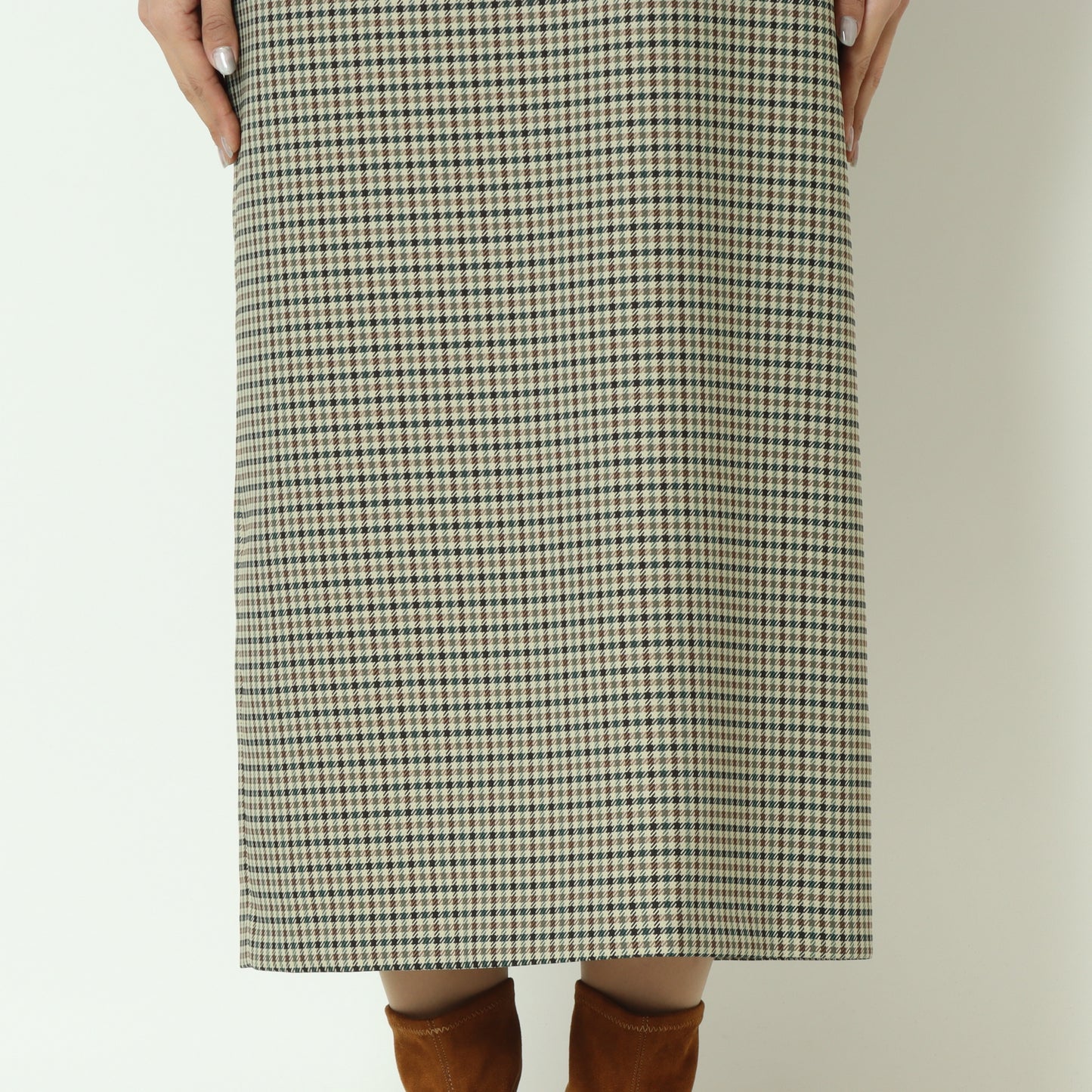 チェックジャンパースカート  U2284H-25
