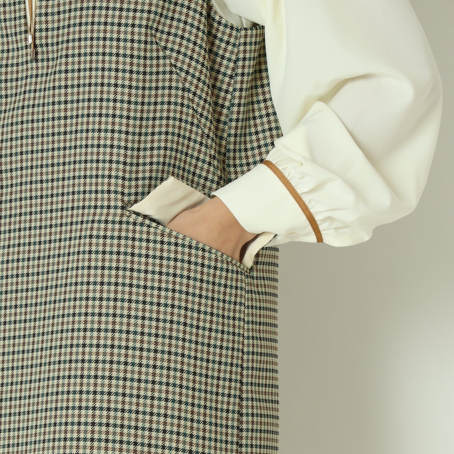 チェックジャンパースカート  U2284H-25