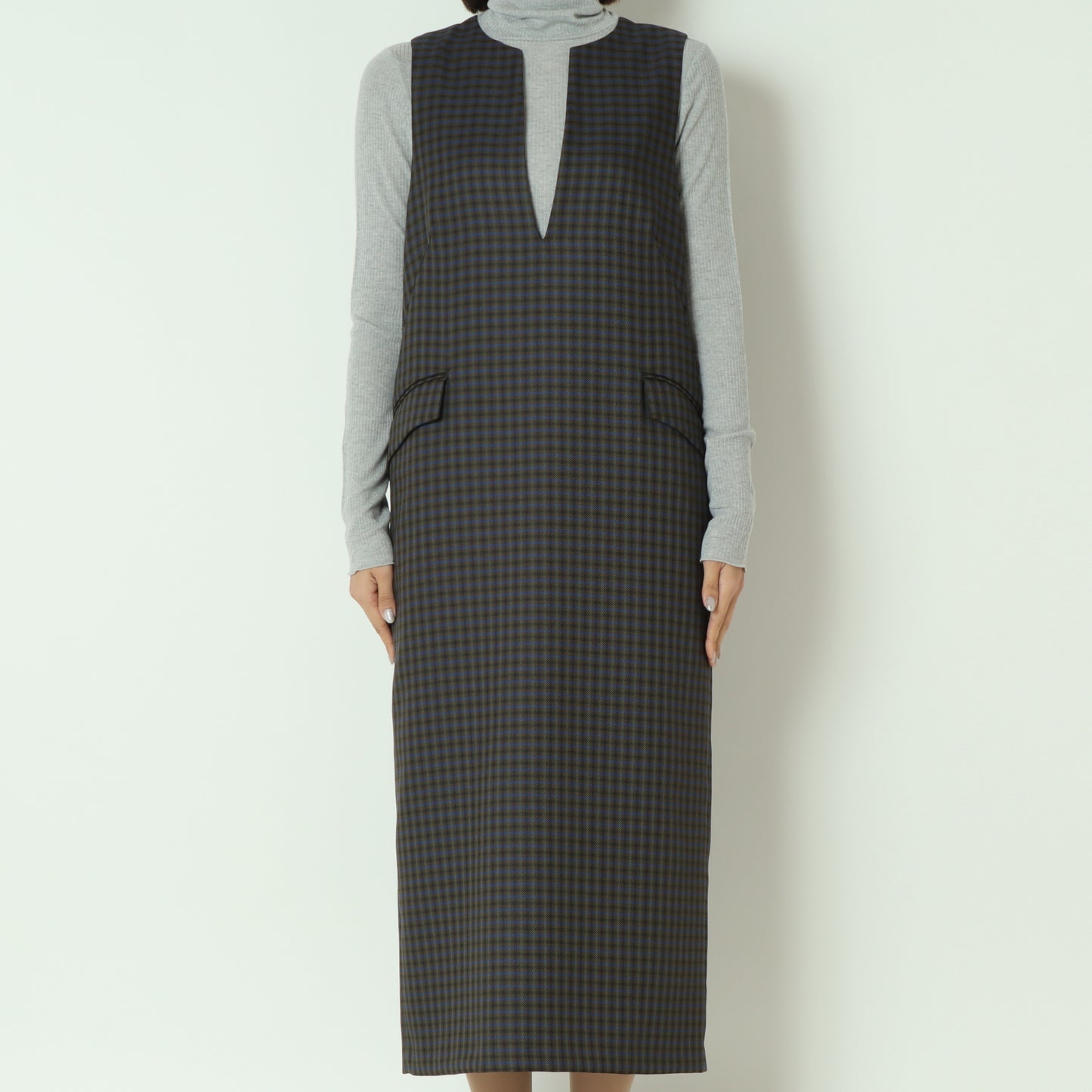 チェックジャンパースカート  U2284H-25