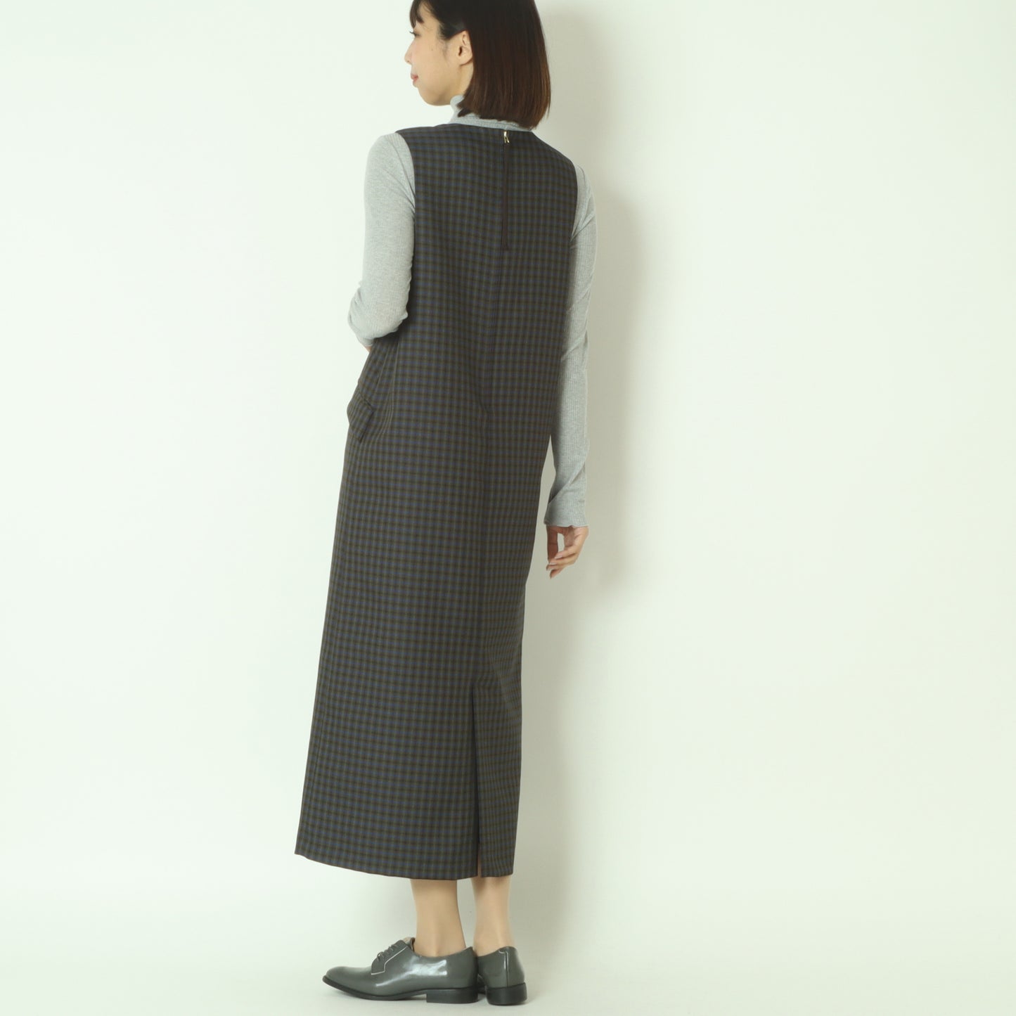 チェックジャンパースカート  U2284H-25