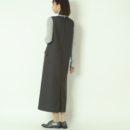 チェックジャンパースカート  U2284H-25