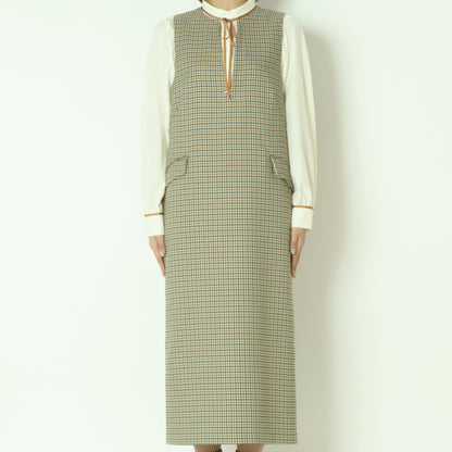 チェックジャンパースカート  U2284H-25