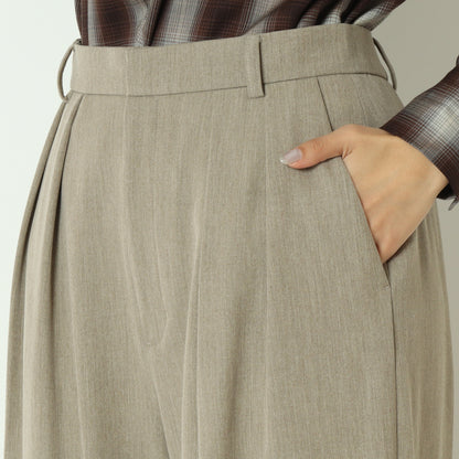 ソフト裏起毛インタックワイドパンツ 4822A-25