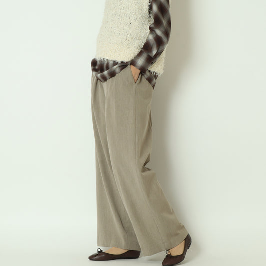 ソフト裏起毛インタックワイドパンツ 4822A-25