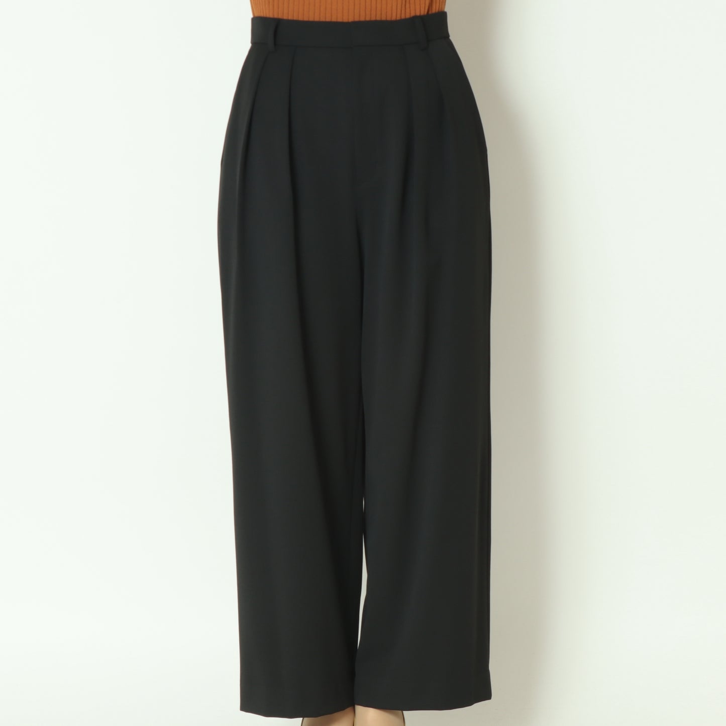 ソフト裏起毛インタックワイドパンツ 4822A-25