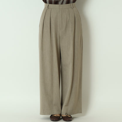 ソフト裏起毛インタックワイドパンツ 4822A-25