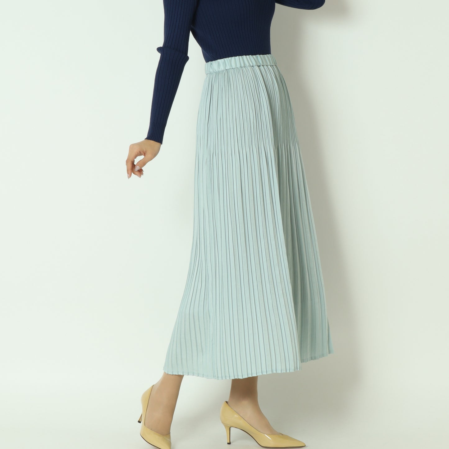 ミックスリンクルプリーツスカート U2278H-25