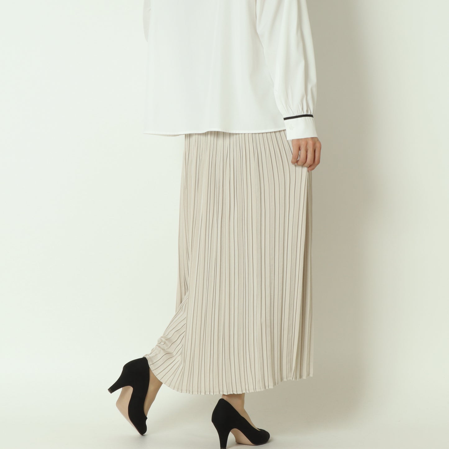 ミックスリンクルプリーツスカート U2278H-25