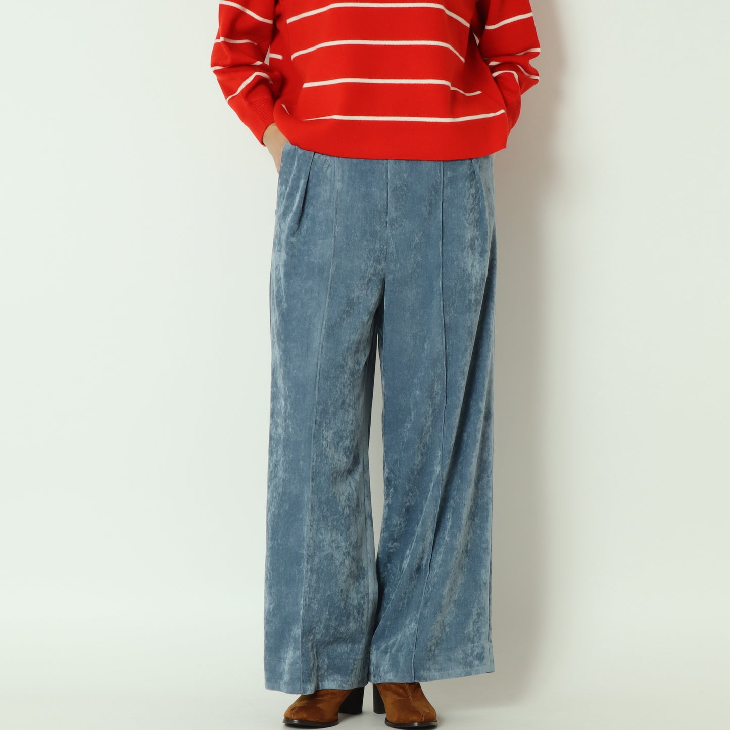 ベロアピンタックパンツ R1671A-25