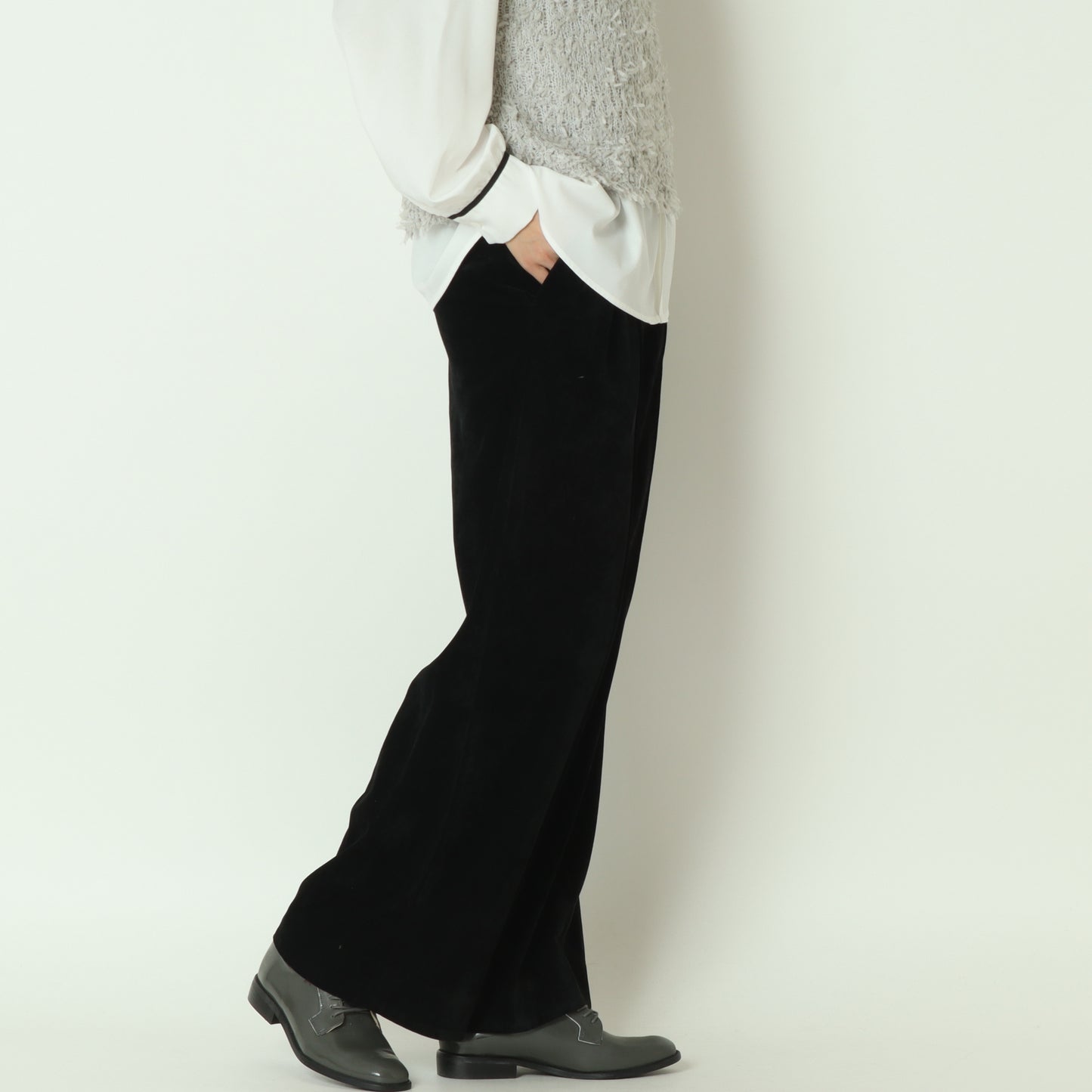 ベロアピンタックパンツ R1671A-25