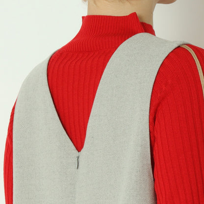 Vネックジャンパースカート U2324H-25