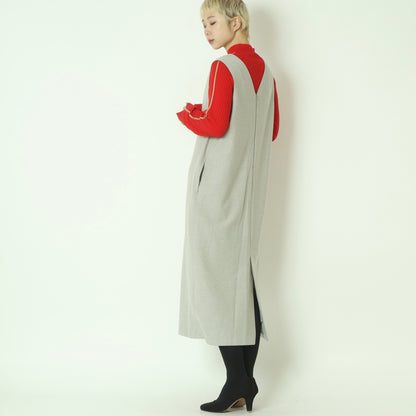 Vネックジャンパースカート U2324H-25