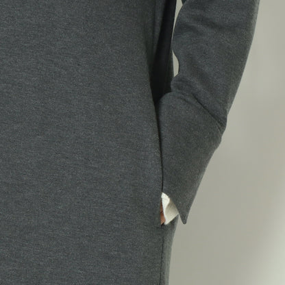 Vネックロングスリーブワンピース U2323H-25