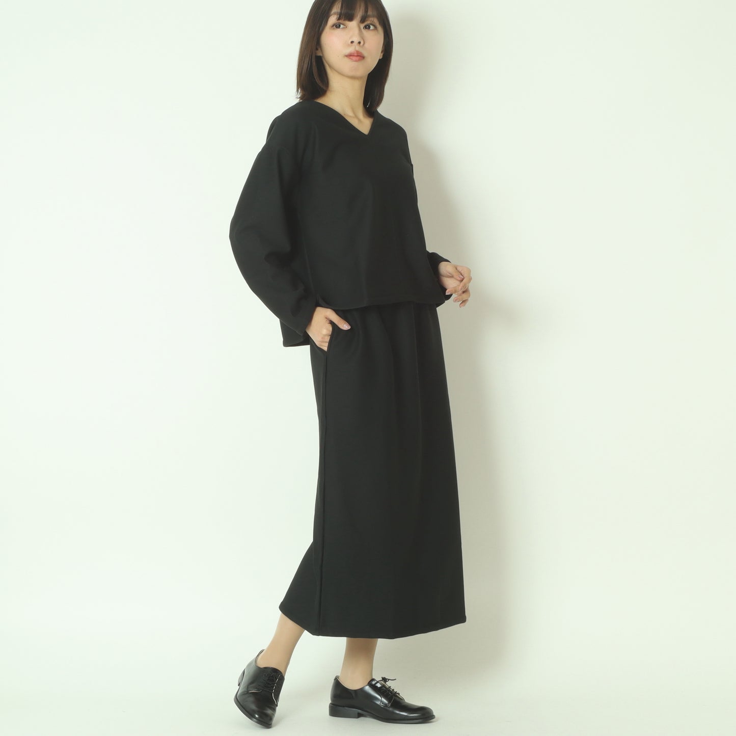 マイクロベロアIラインスカート  7551301