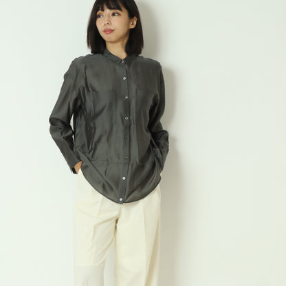 グロッシーシャツブラウス  531406