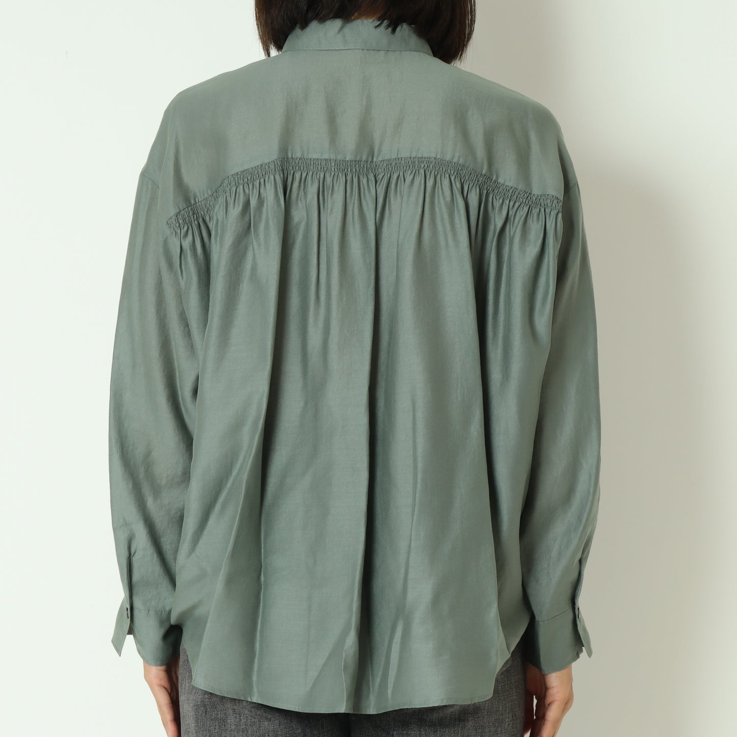 グロッシーシャツブラウス  531406