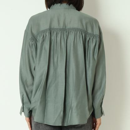 グロッシーシャツブラウス  531406