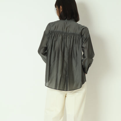 グロッシーシャツブラウス  531406