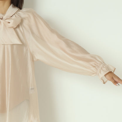 シアーボウタイブラウス  531409