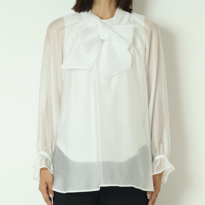 シアーボウタイブラウス  531409