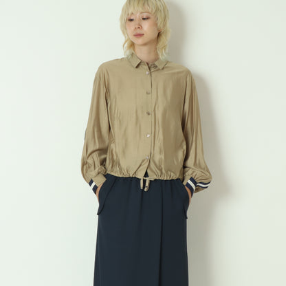 ドロストラインレーヨンブラウス  531421