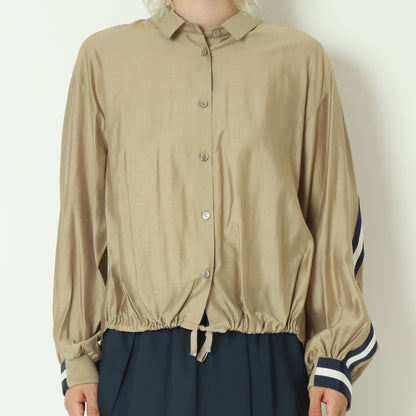 ドロストラインレーヨンブラウス  531421