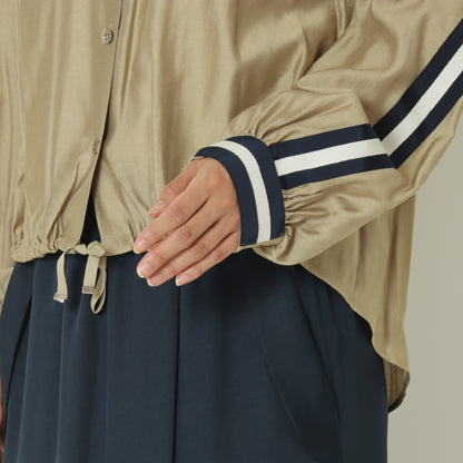 ドロストラインレーヨンブラウス  531421