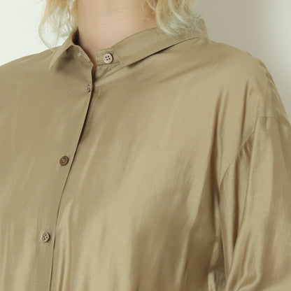 ドロストラインレーヨンブラウス  531421