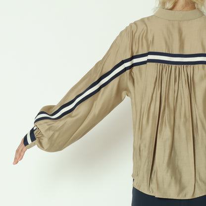 ドロストラインレーヨンブラウス  531421