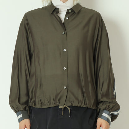 ドロストラインレーヨンブラウス  531421