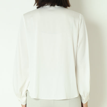 バイカラーフリルラインブラウス  531436