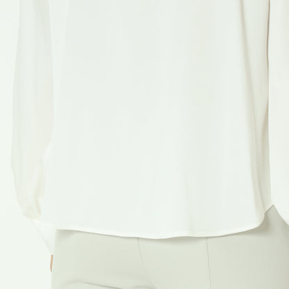 バイカラーフリルラインブラウス  531436