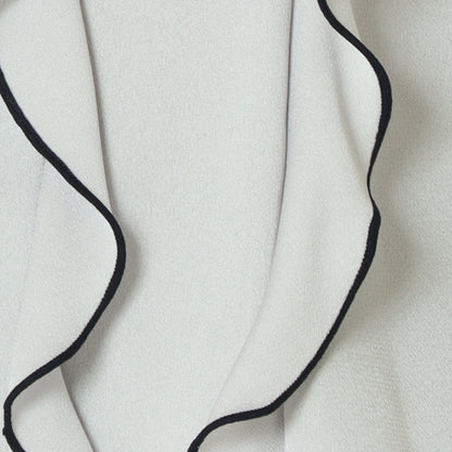 バイカラーフリルラインブラウス  531436