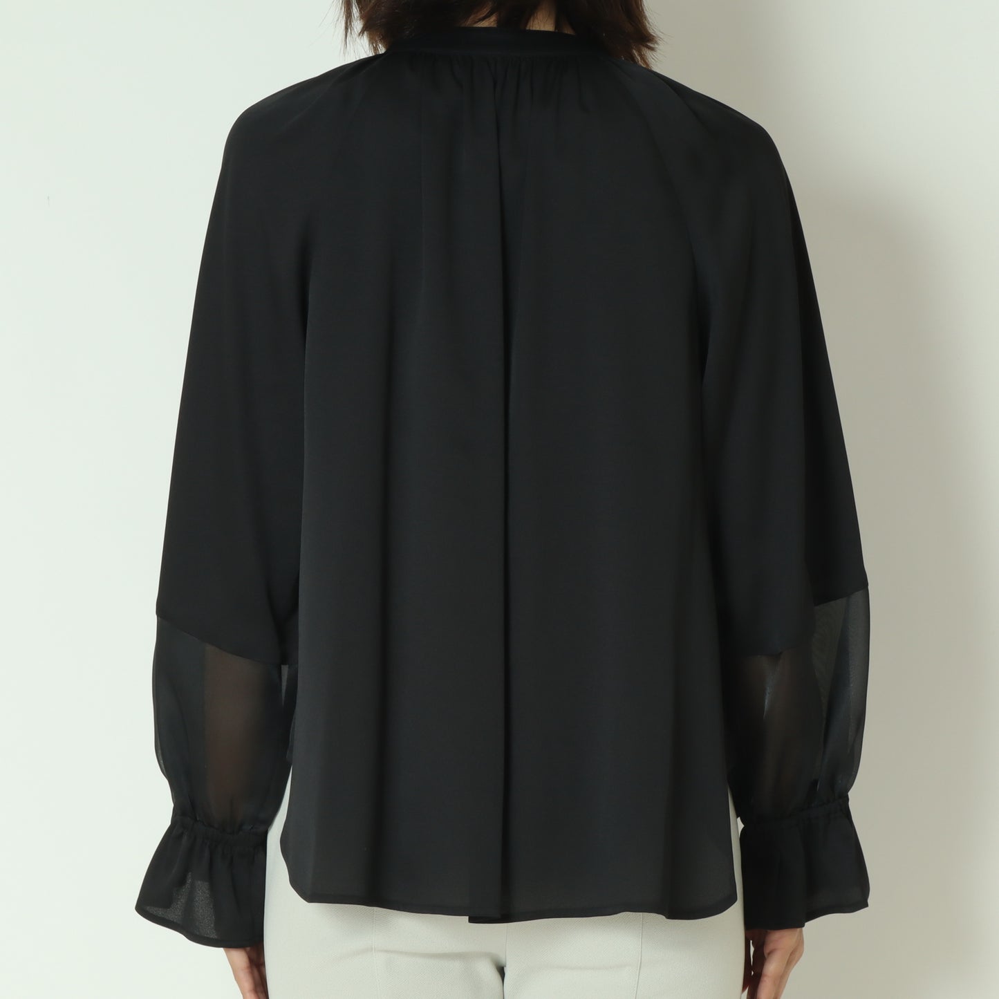 切り替えシアースリーブブラウス  531437