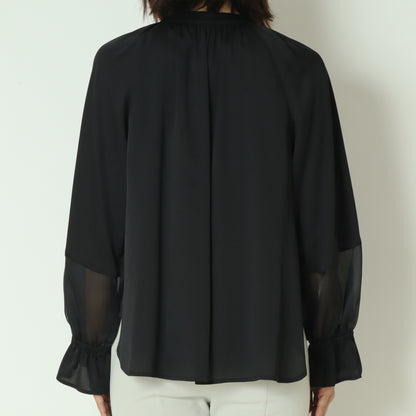 切り替えシアースリーブブラウス  531437