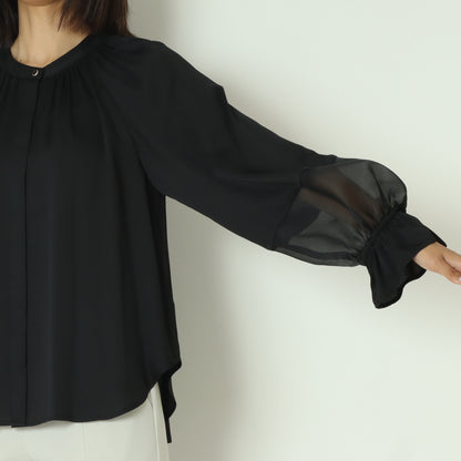 切り替えシアースリーブブラウス  531437