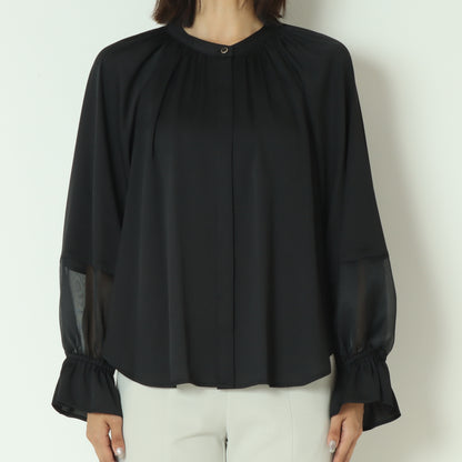 切り替えシアースリーブブラウス  531437